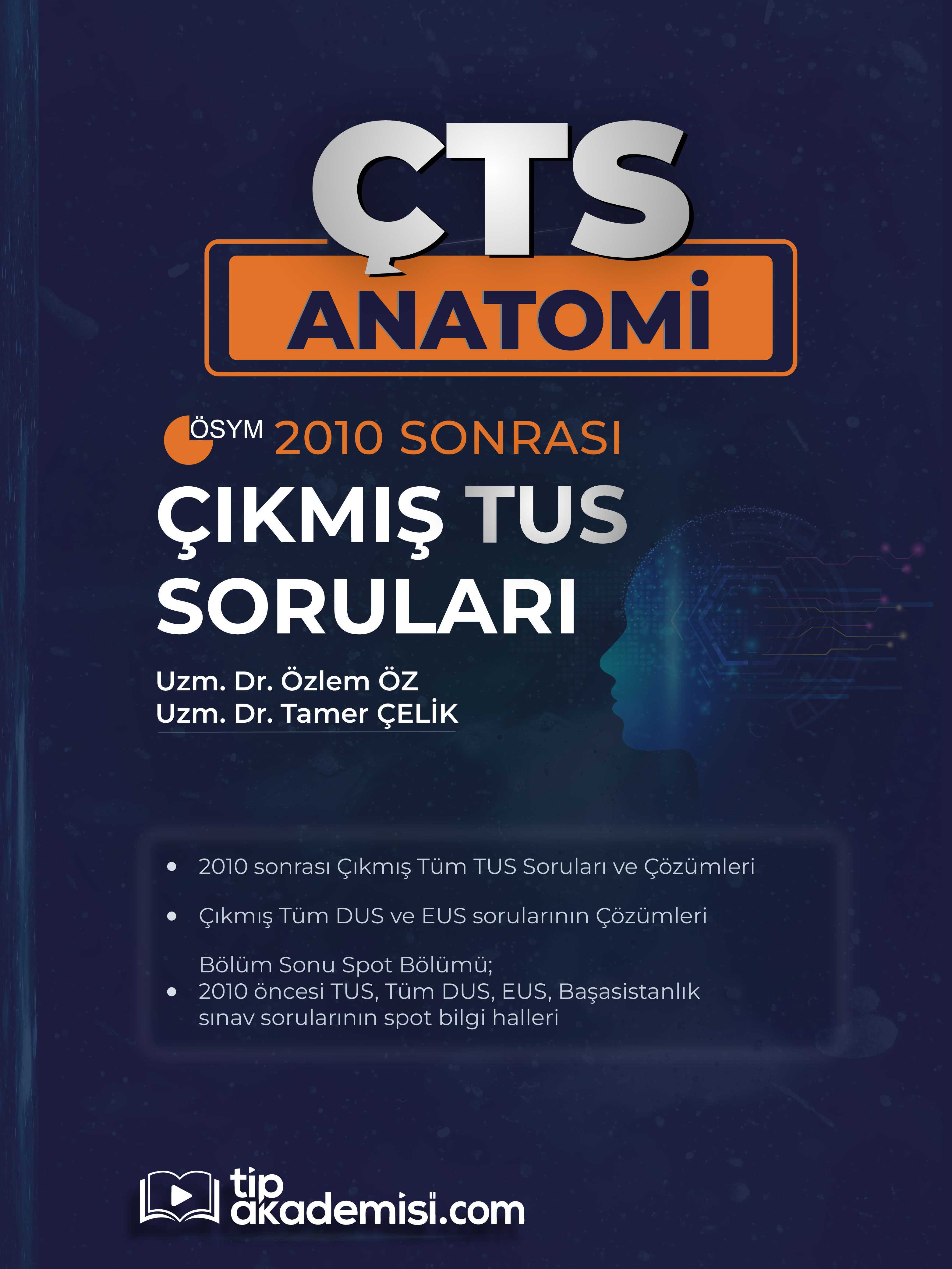 ÇTS Çıkmış Anatomi Kitabı | TUS DUS EUS