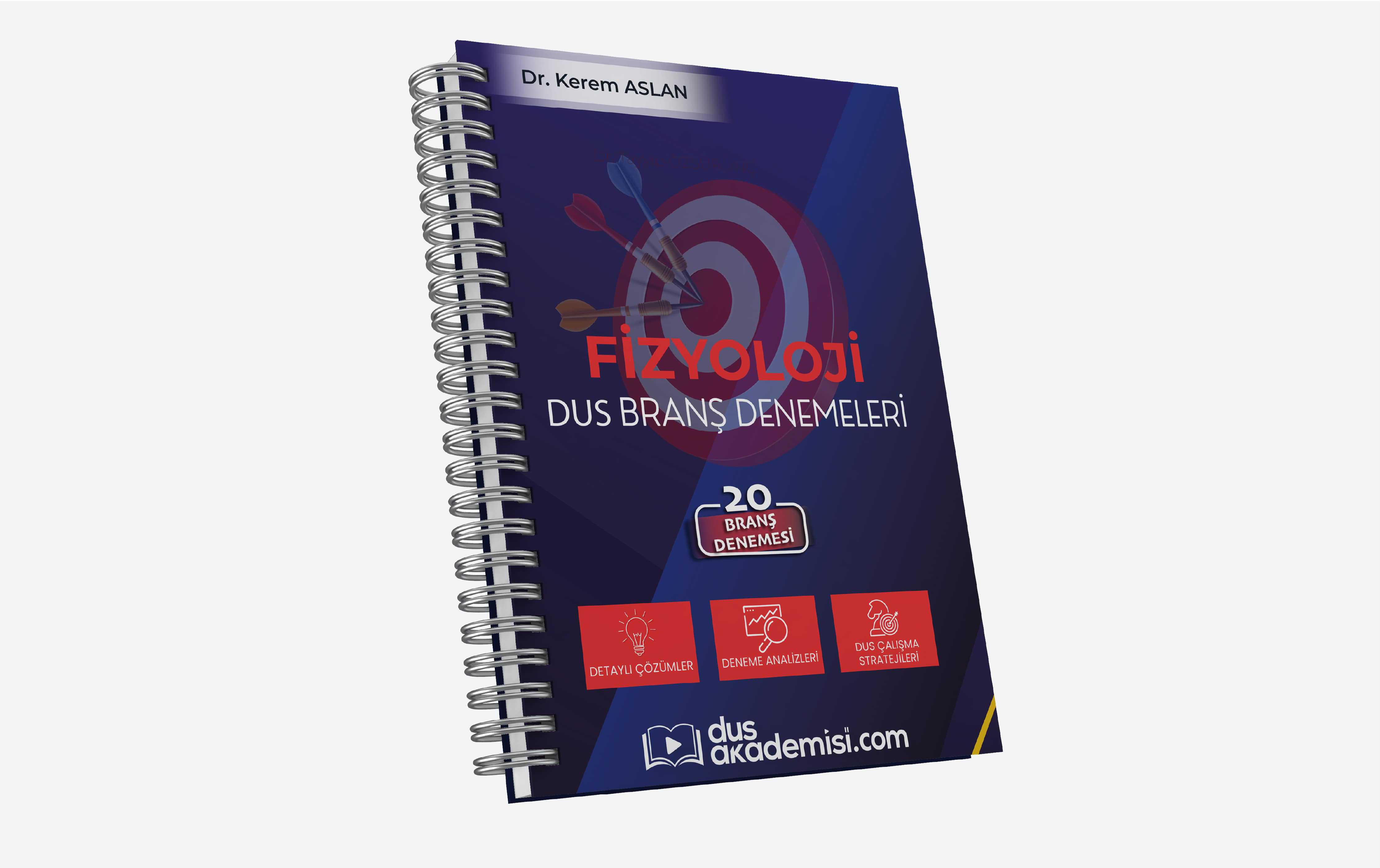 DUS Fizyoloji Histoloji ve Embriyoloji Branş Deneme Kitabı