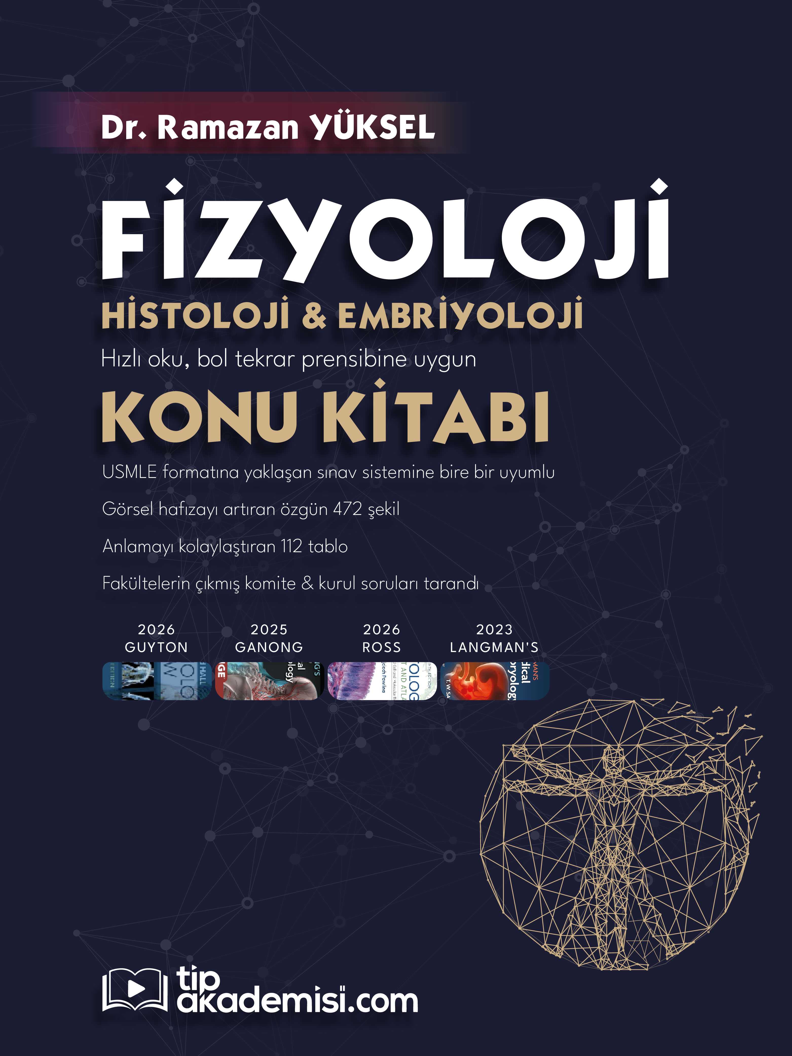TUS Fizyoloji Histoloji Embriyoloji Konu Kitabı