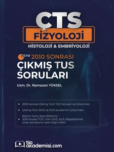 ÇTS Çıkmış Fizyoloji Histoloji Embriyoloji Kitabı | TUS DUS EUS