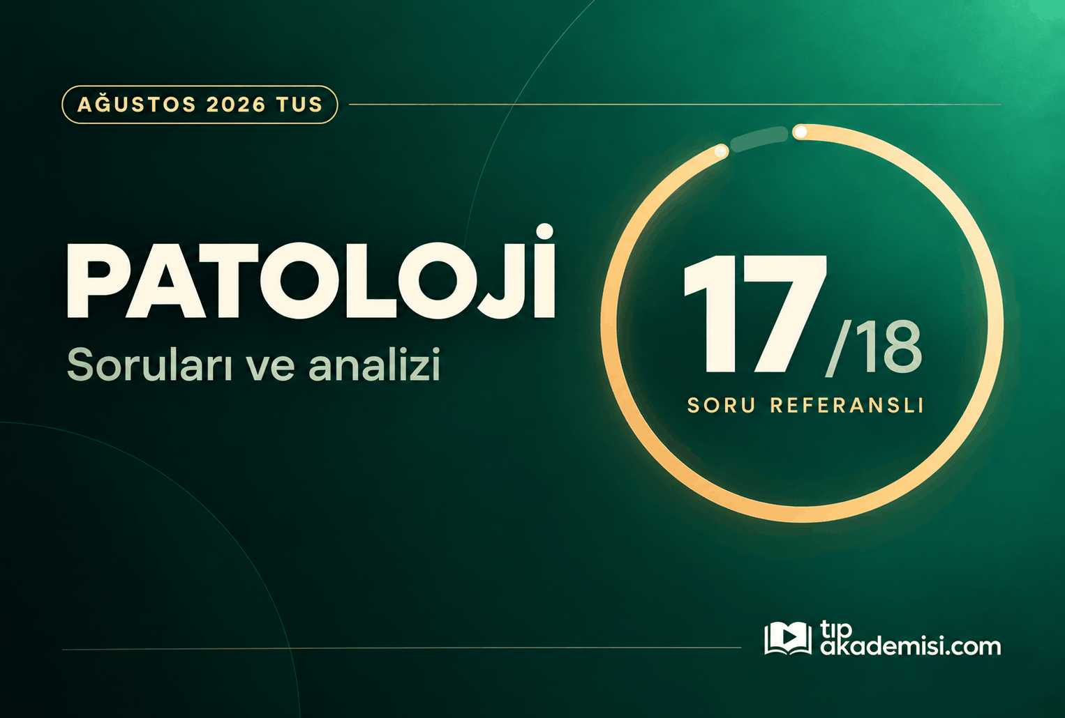 2026 Ağustos TUS Patoloji Referansları