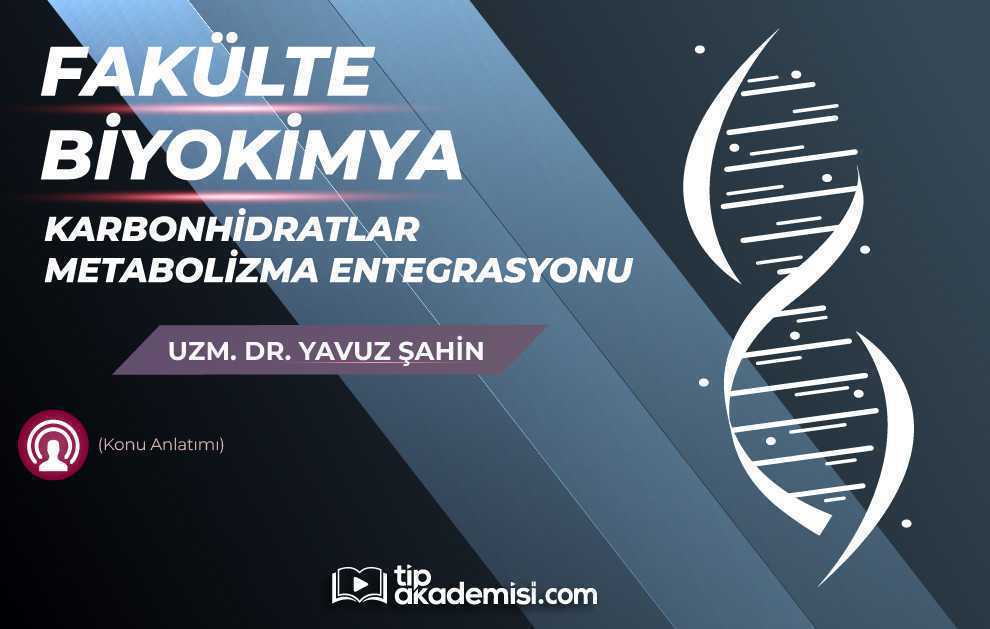 Fakülte Dönem 1-2 Biyokimya Karbonhidratlar ve Metabolizma Entegrasyonu (Konu Anlatımı)