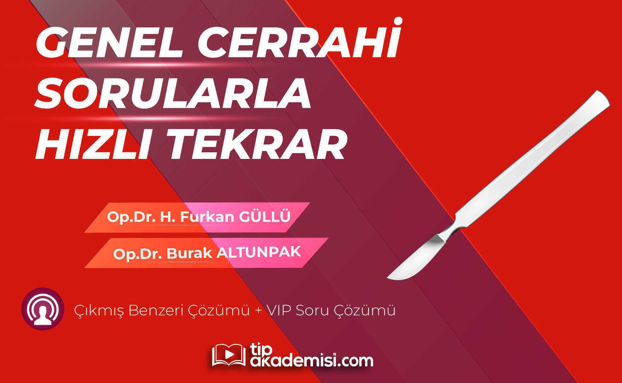 TUS Genel Cerrahi VIP Soru Paketi