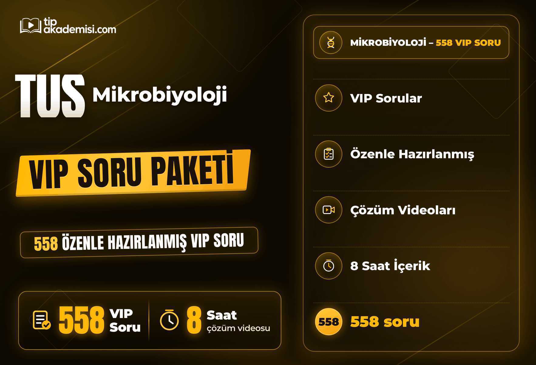 TUS Mikrobiyoloji VIP Soru Paketi