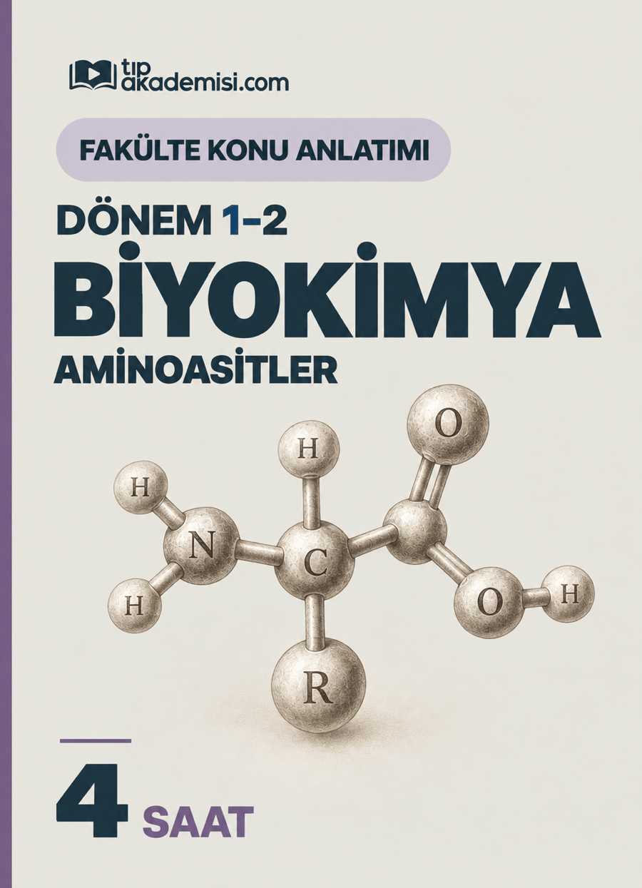 Fakülte Dönem 1-2 Biyokimya Aminoasitler (Konu Anlatımı) — görsel 3