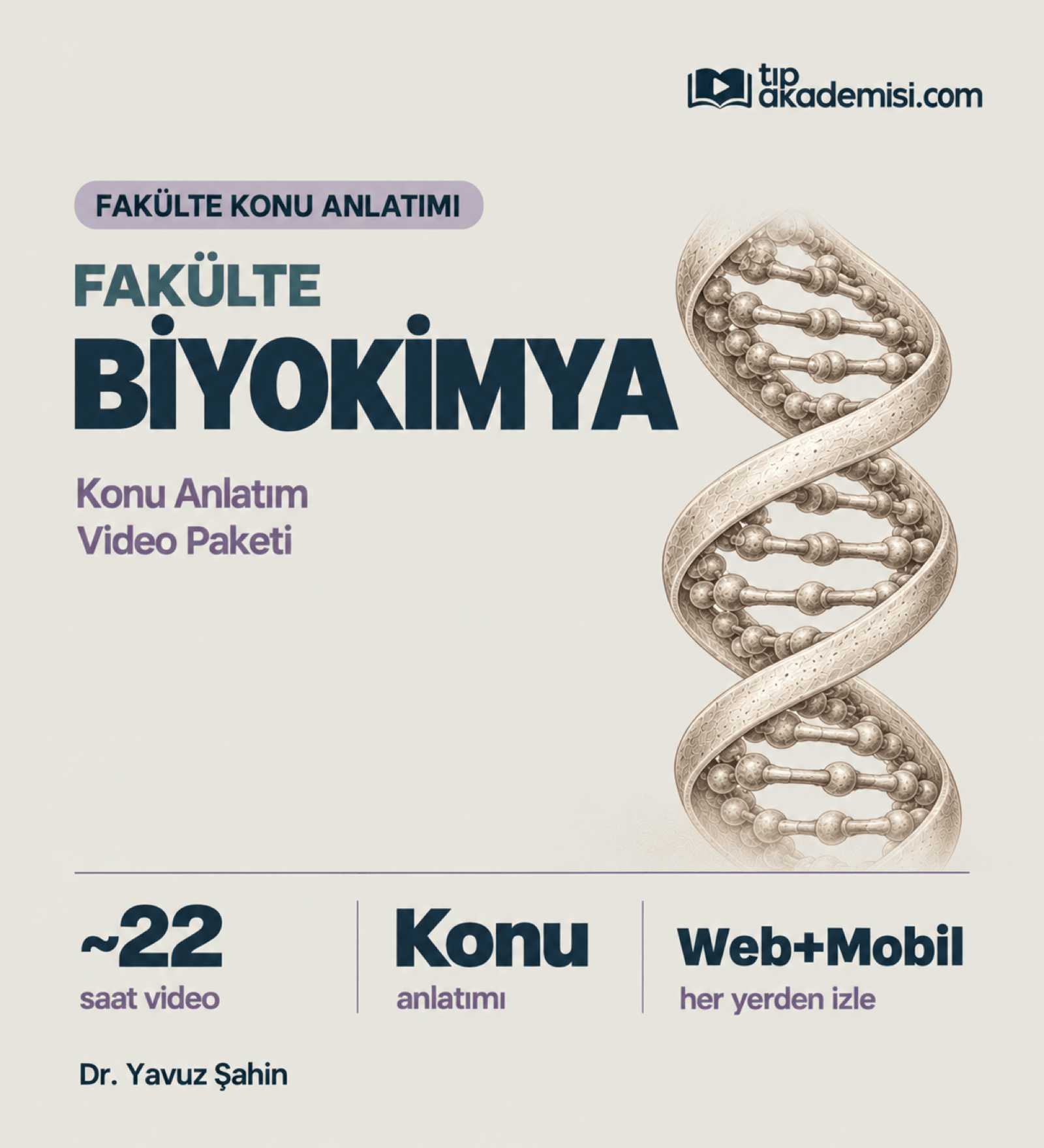Fakülte Biyokimya Konu Anlatım Video Paketi — görsel 2