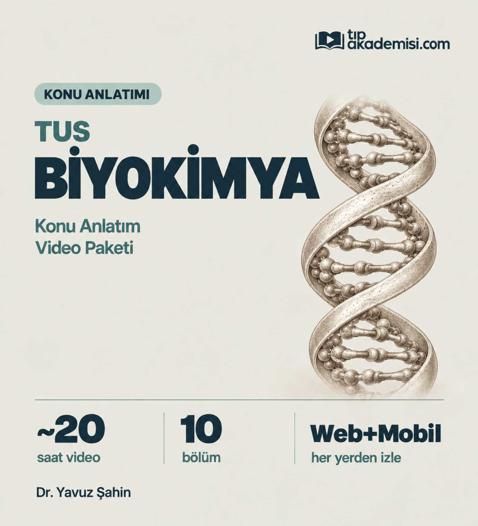TUS Biyokimya Konu Anlatım Video Paketi — görsel 2