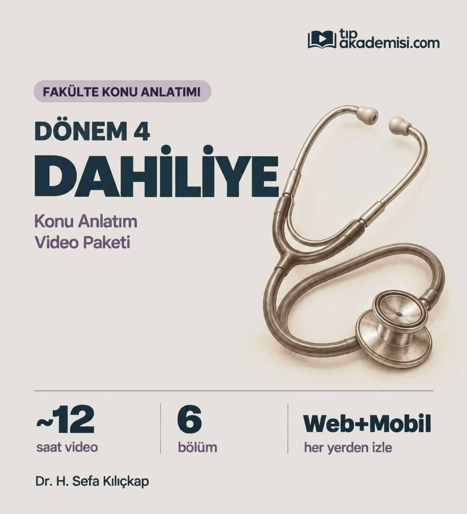Fakülte Dönem 4 | Dahiliye Konu Anlatım Video Paketi — görsel 2