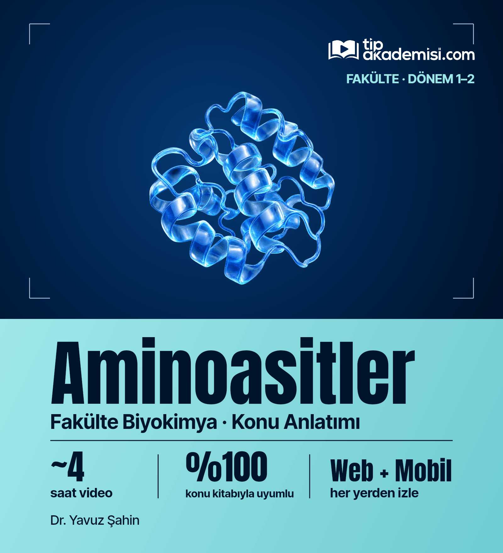 Fakülte Dönem 1-2 Biyokimya Aminoasitler (Konu Anlatımı) — görsel 4