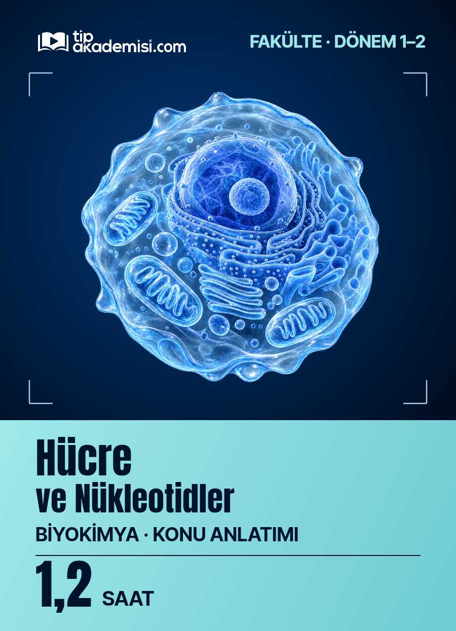 Fakülte Dönem 1-2 Biyokimya Hücre ve Nükleotidler (Konu Anlatımı) — görsel 5