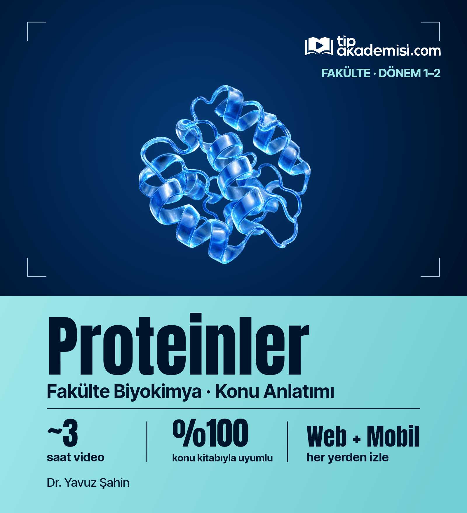 Fakülte Dönem 1-2 Biyokimya Proteinler (Konu Anlatımı) — görsel 4