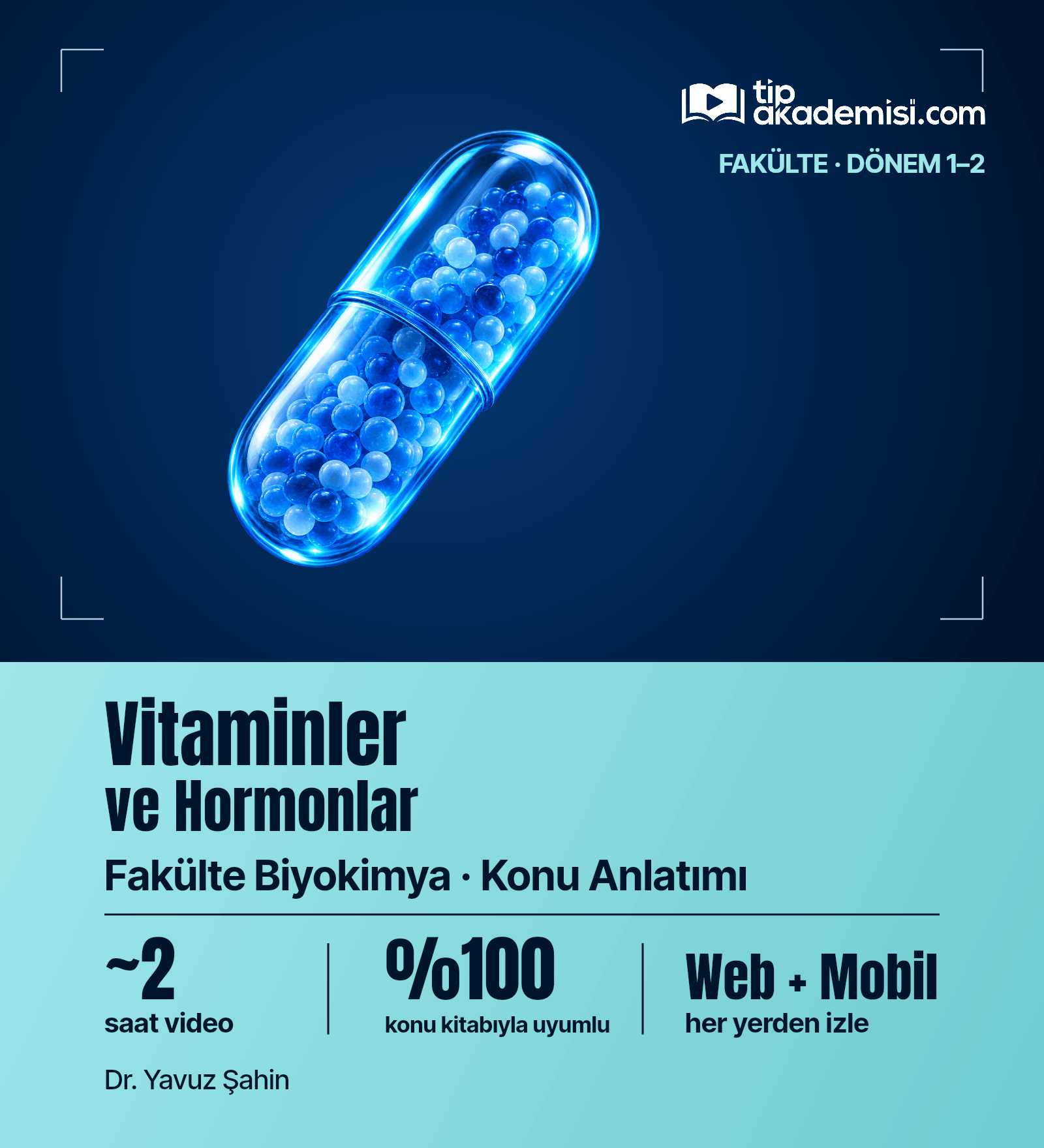 Fakülte Dönem 1-2 Biyokimya Vitaminler ve Hormonlar (Konu Anlatımı) — görsel 4