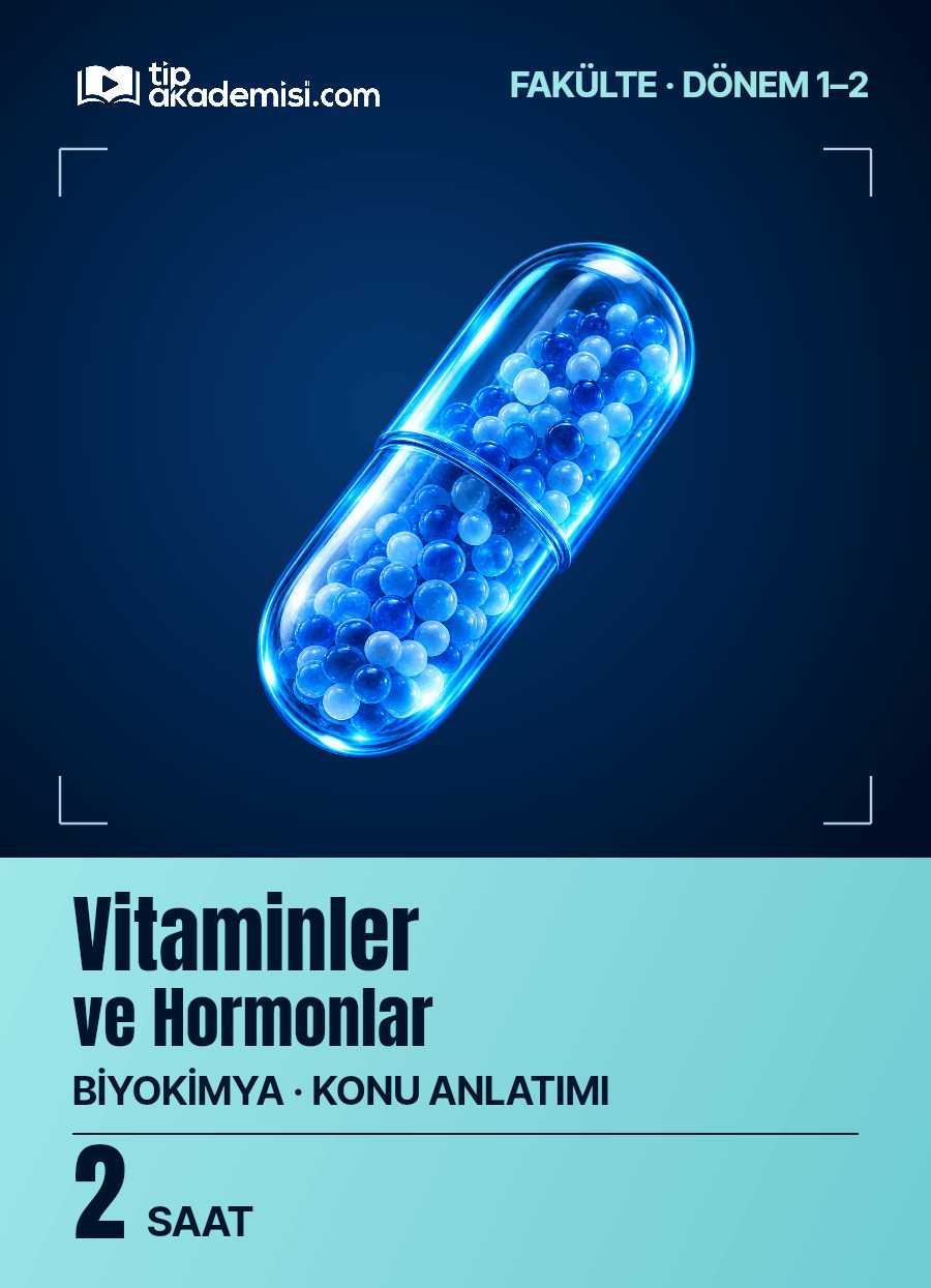 Fakülte Dönem 1-2 Biyokimya Vitaminler ve Hormonlar (Konu Anlatımı) — görsel 5