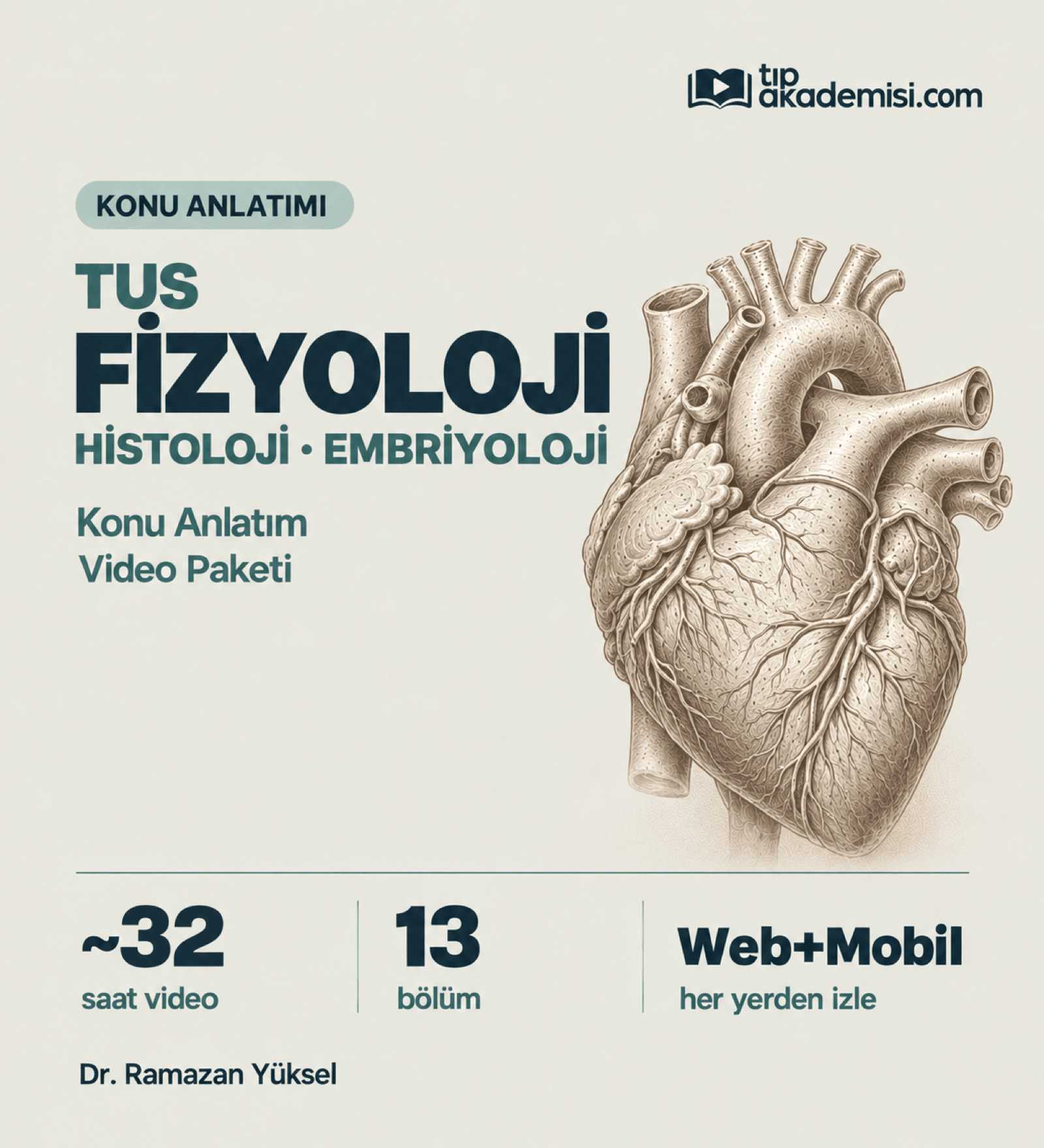 TUS Fizyoloji Histoloji Embriyoloji Konu Anlatım Video Paketi — görsel 2