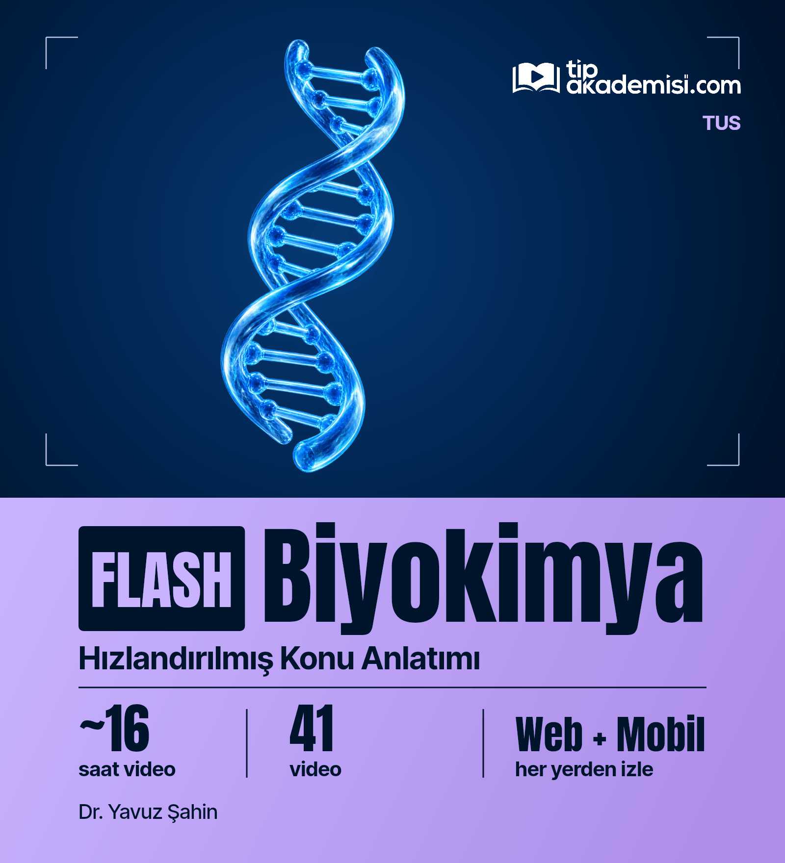 Flash Biyokimya Hızlandırılmış Konu Anlatım Video Paketi