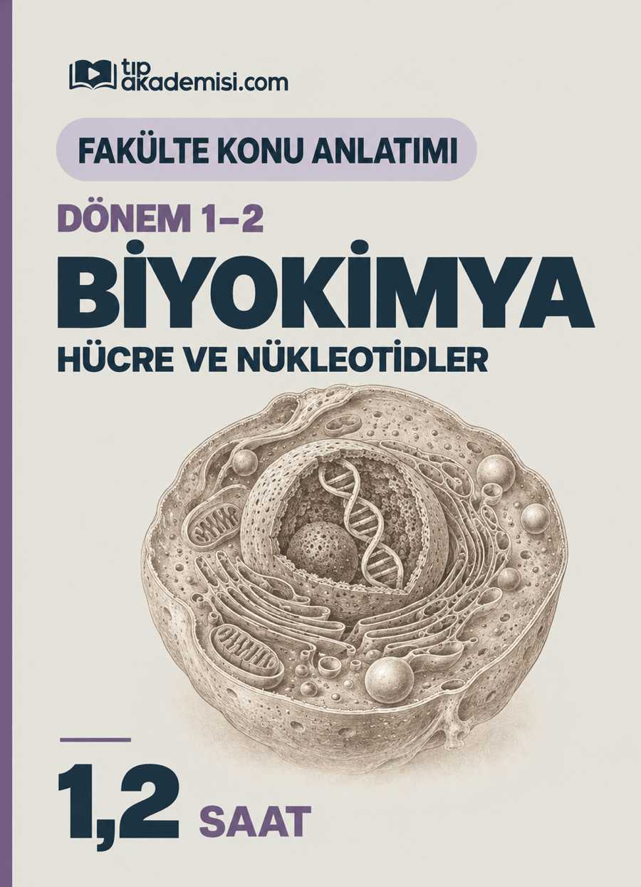 Fakülte Dönem 1-2 Biyokimya Hücre ve Nükleotidler (Konu Anlatımı) — görsel 3