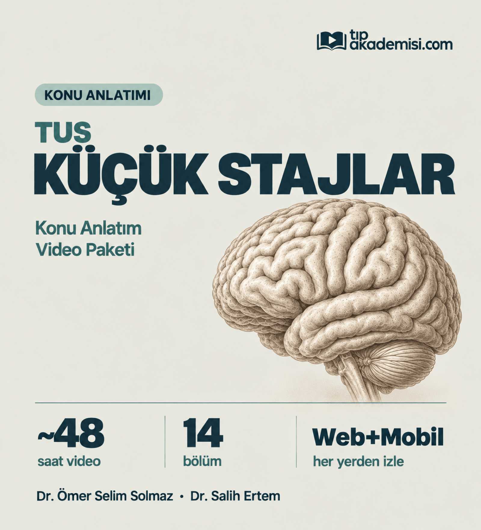 TUS Küçük Stajlar Konu Anlatım Video Paketi — görsel 2