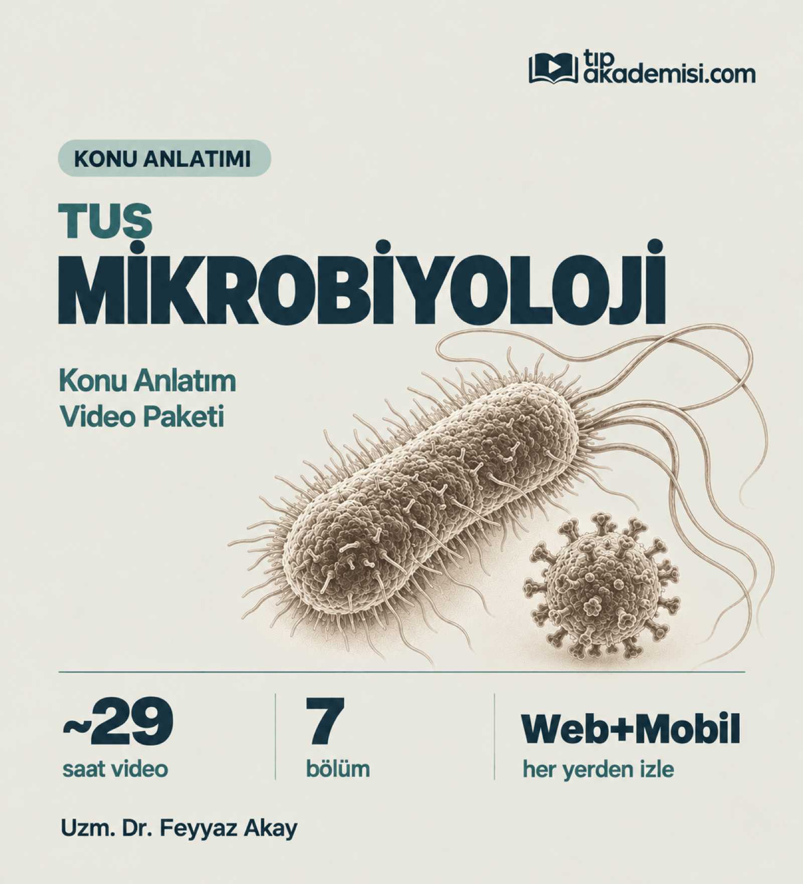 TUS Mikrobiyoloji Konu Anlatım Video Paketi — görsel 2