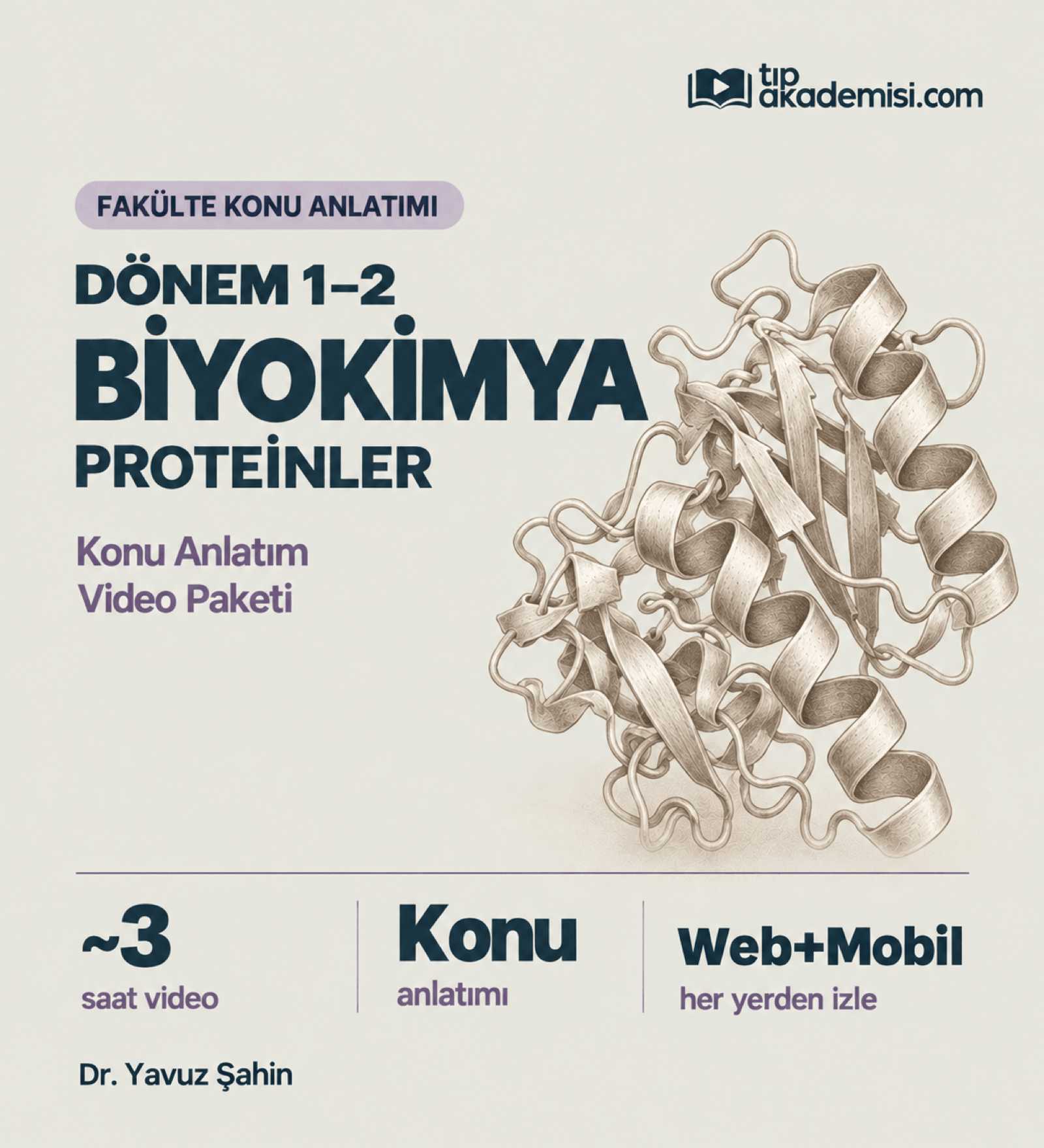 Fakülte Dönem 1-2 Biyokimya Proteinler (Konu Anlatımı) — görsel 2