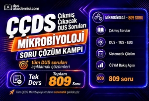ÇÇDS Çıkmış Mikrobiyoloji Soru Çözüm Paketi | DUS TUS EUS
