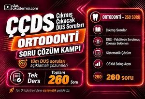 ÇÇDS Çıkmış Ortodonti Soru Çözüm Paketi | DUS