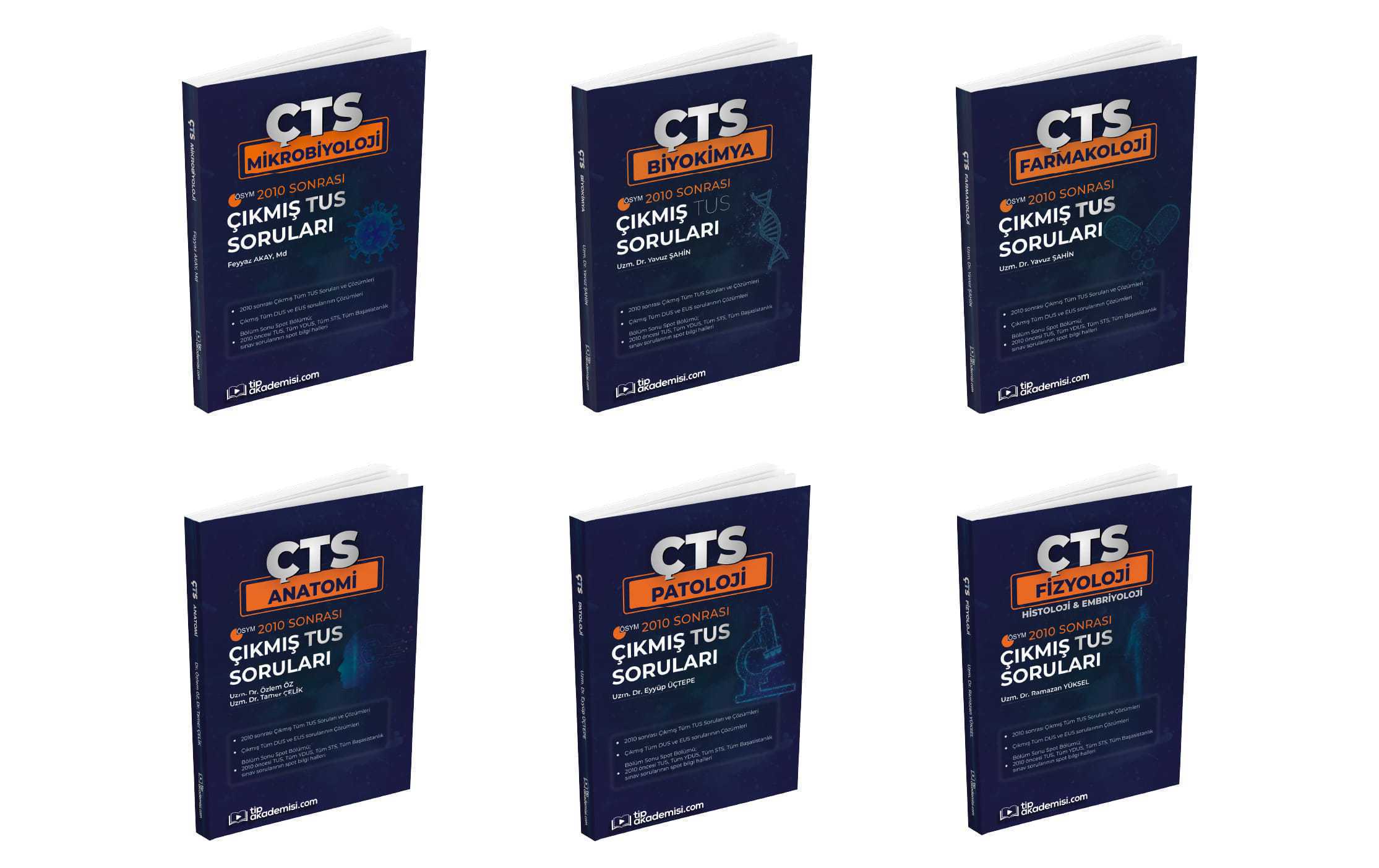 ÇTS Çıkmış Sorular Temel Bilimler Kitap Seti | TUS