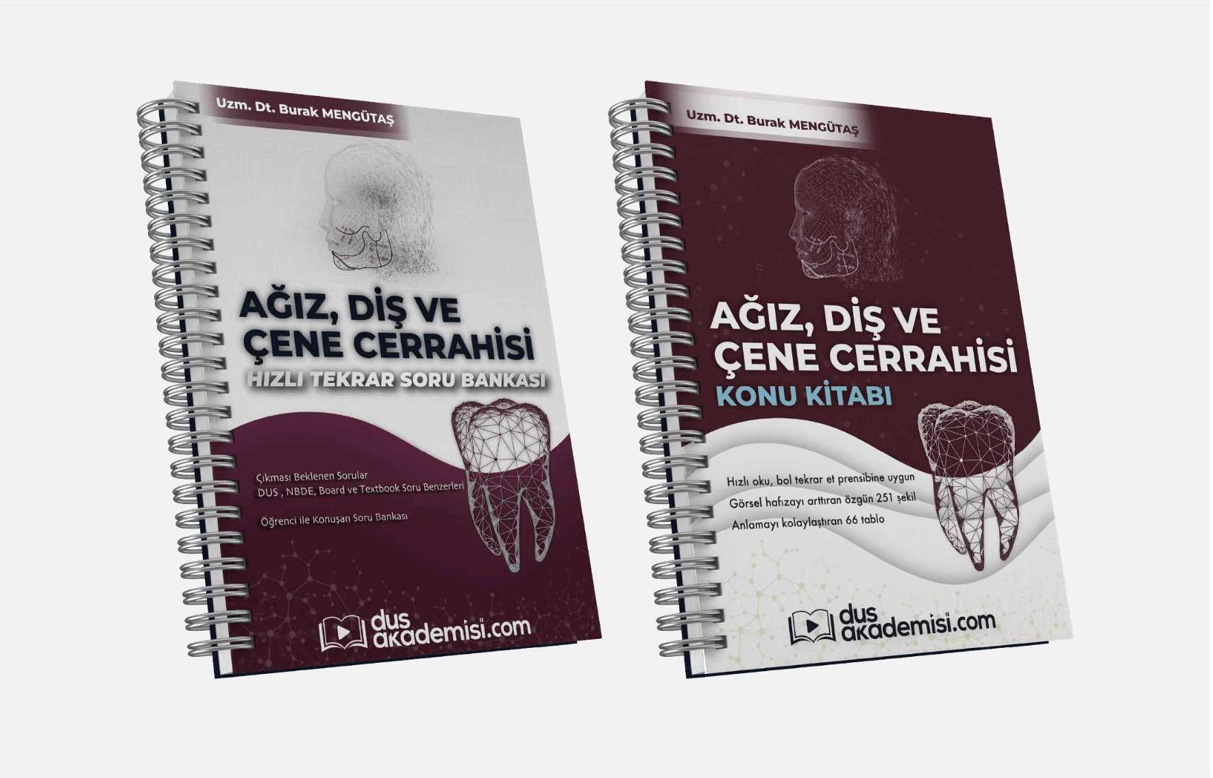 DUS Ağız Diş ve Çene Cerrahisi 2’li Set (Konu Kitabı + Soru Bankası)