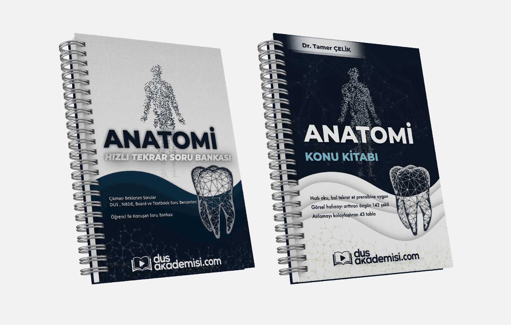DUS Anatomi 2’li Set (Konu Kitabı + Soru Bankası)