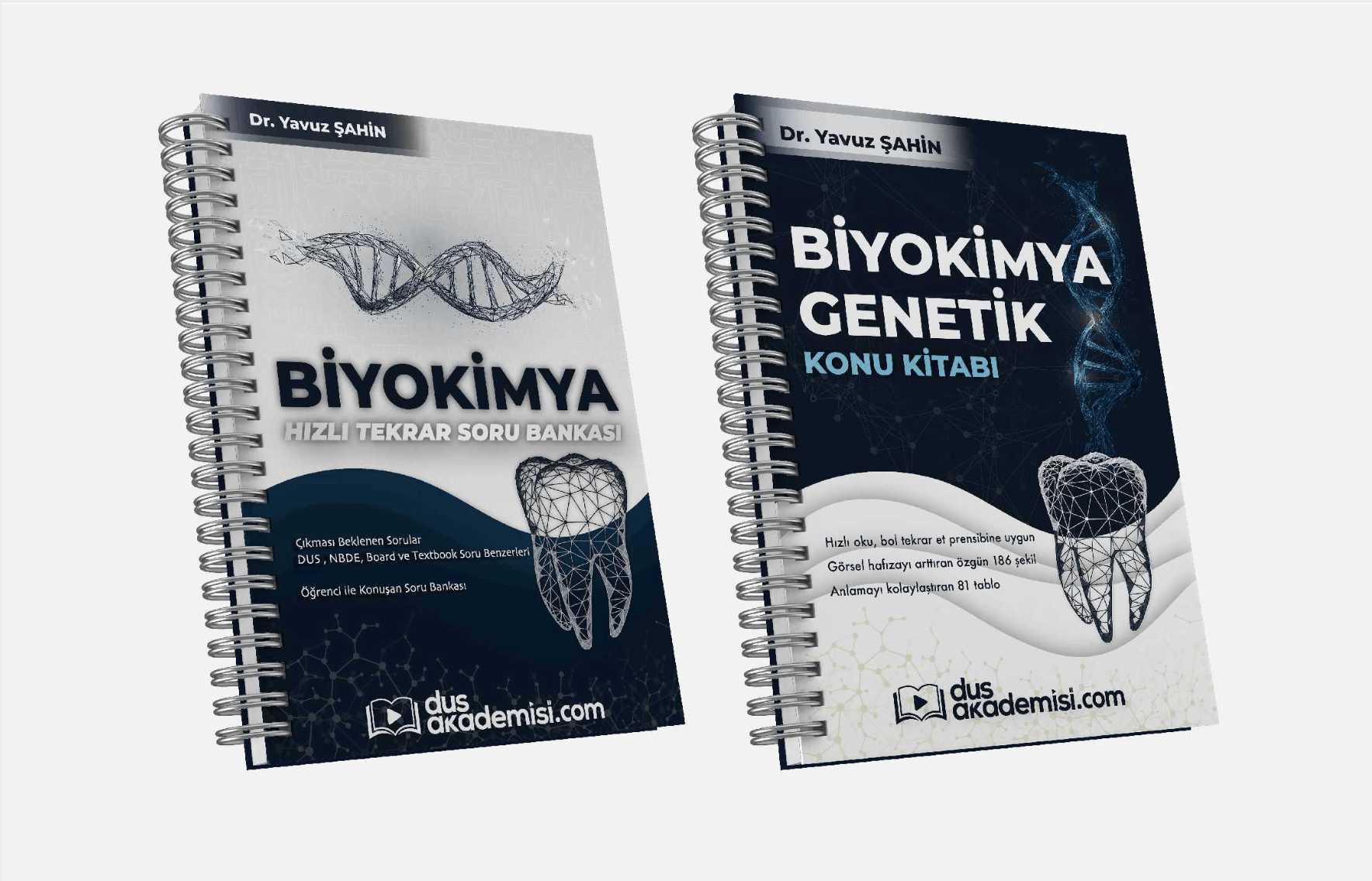 DUS Biyokimya ve Genetik 2’li Set (Konu Kitabı + Soru Bankası)