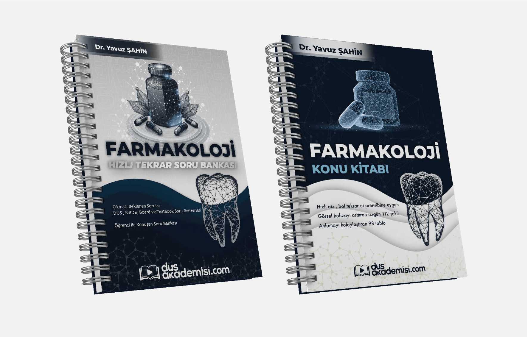 DUS Farmakoloji 2’li Set (Konu Kitabı + Soru Bankası)