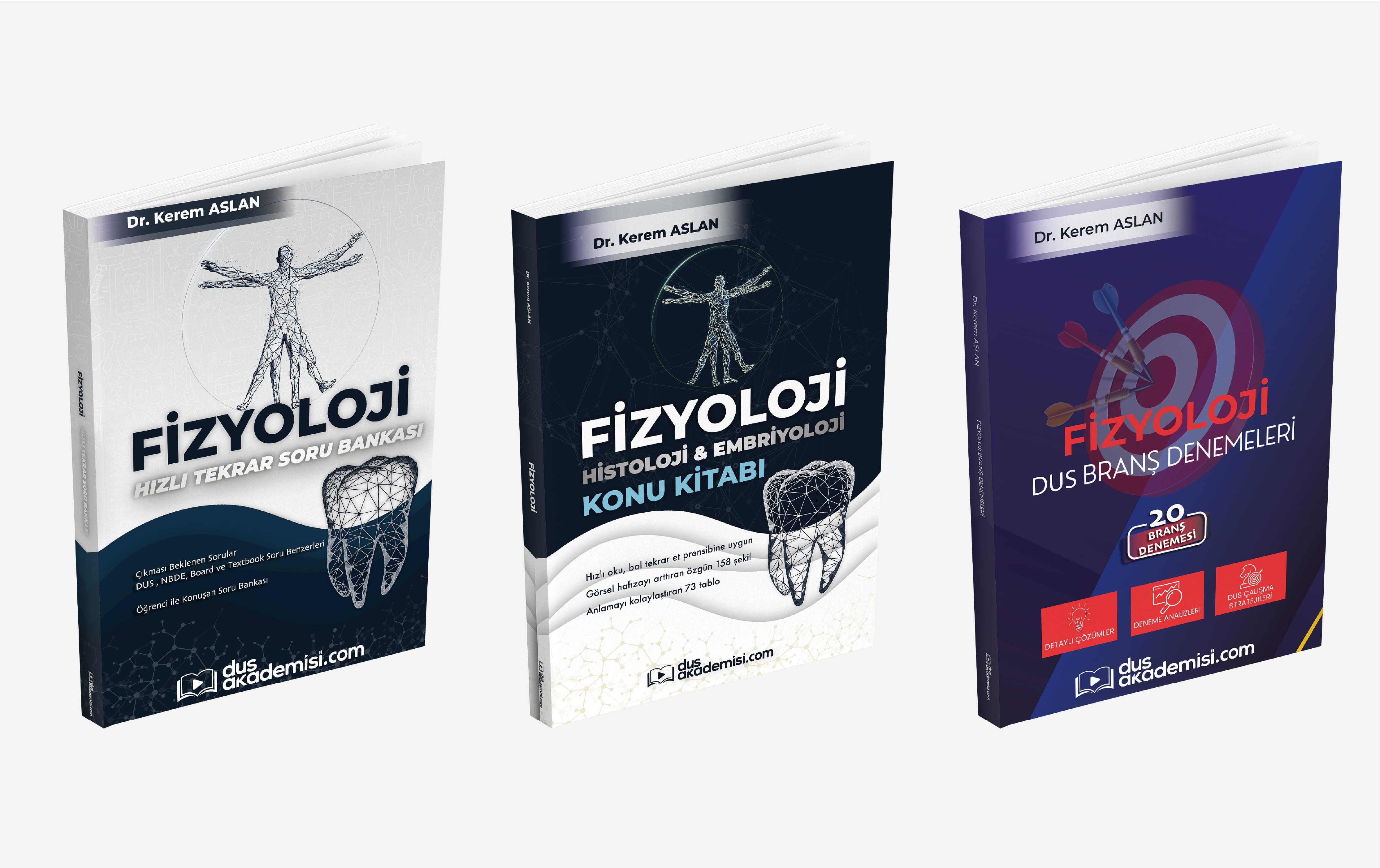 Trio DUS Fizyoloji Histoloji ve Embriyoloji 3’lü Set (Konu Kitabı + Soru Bankası + Deneme Kitabı) — görsel 8