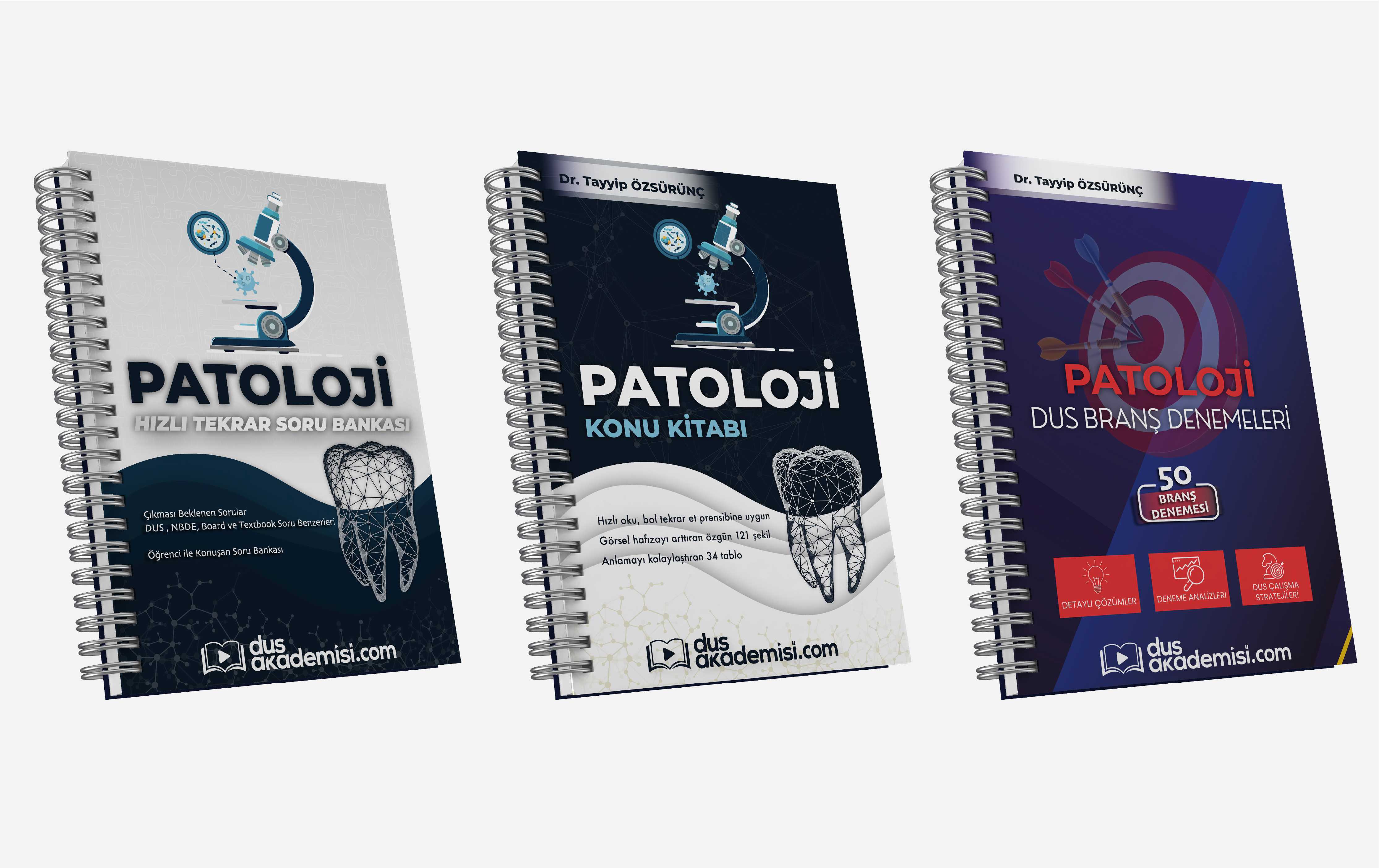 Trio DUS Patoloji 3’lü Set (Konu Kitabı + Soru Bankası + Deneme Kitabı)