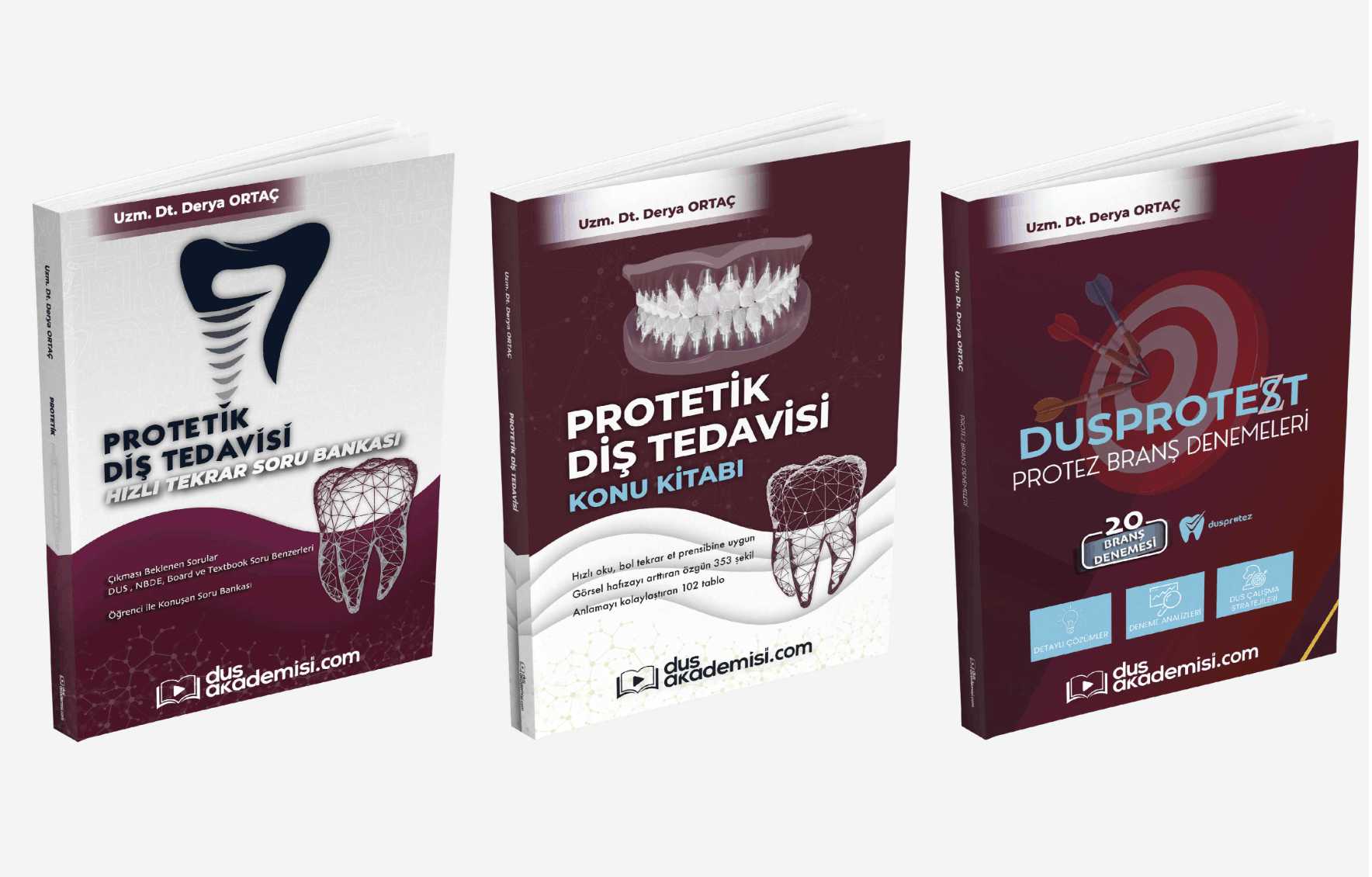 Trio DUS Protetik Diş Tedavisi 3’lü Set (Konu Kitabı + Soru Bankası + Deneme Kitabı) — görsel 9