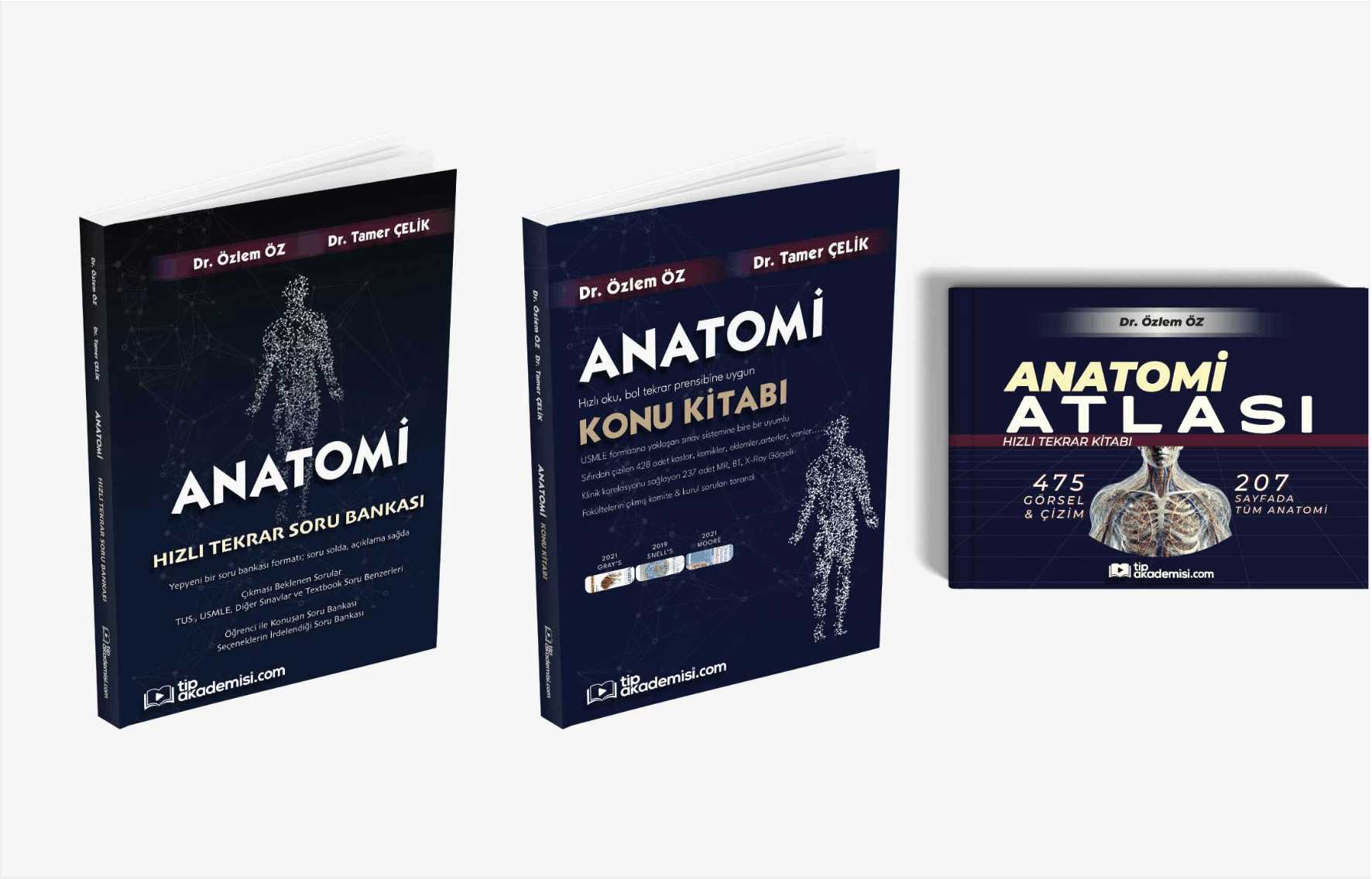 Trio TUS Anatomi 3’lü Set (Konu Kitabı + Soru Bankası + Hızlı Konu) — görsel 2