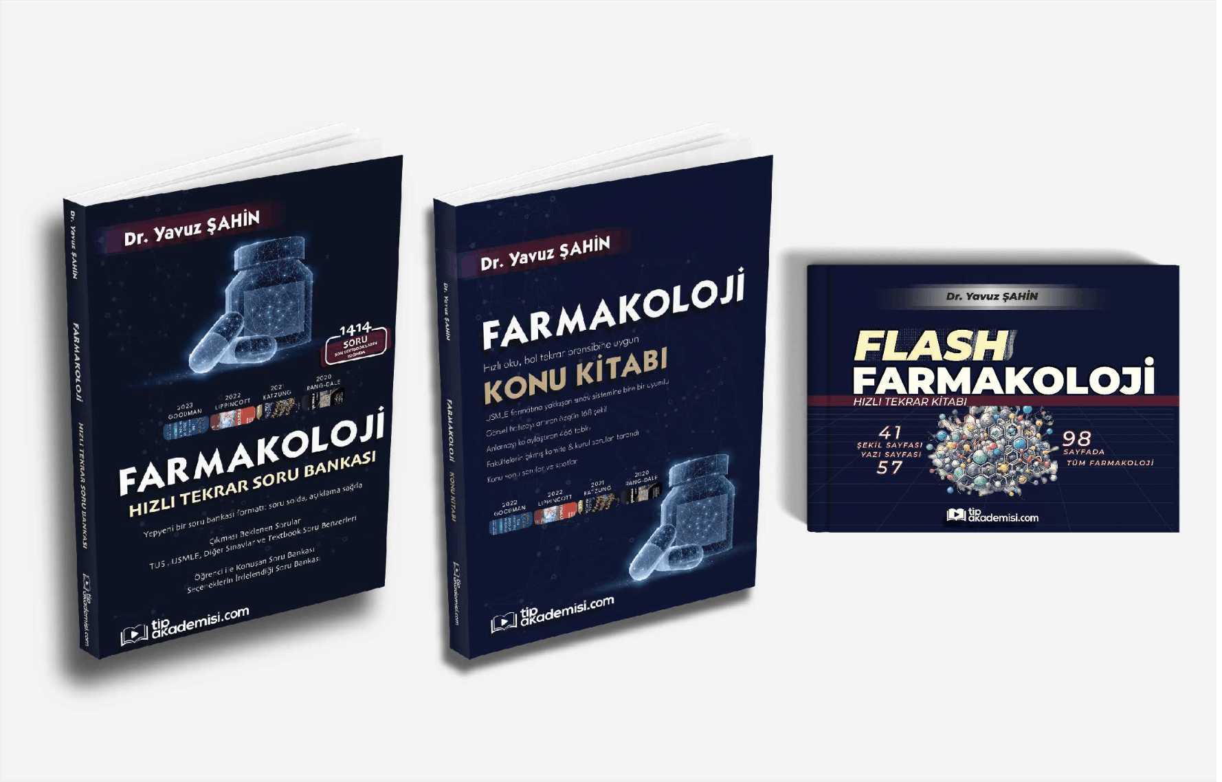 Trio TUS Farmakoloji 3’lü Set (Konu Kitabı + Soru Bankası + Hızlı Konu) — görsel 2