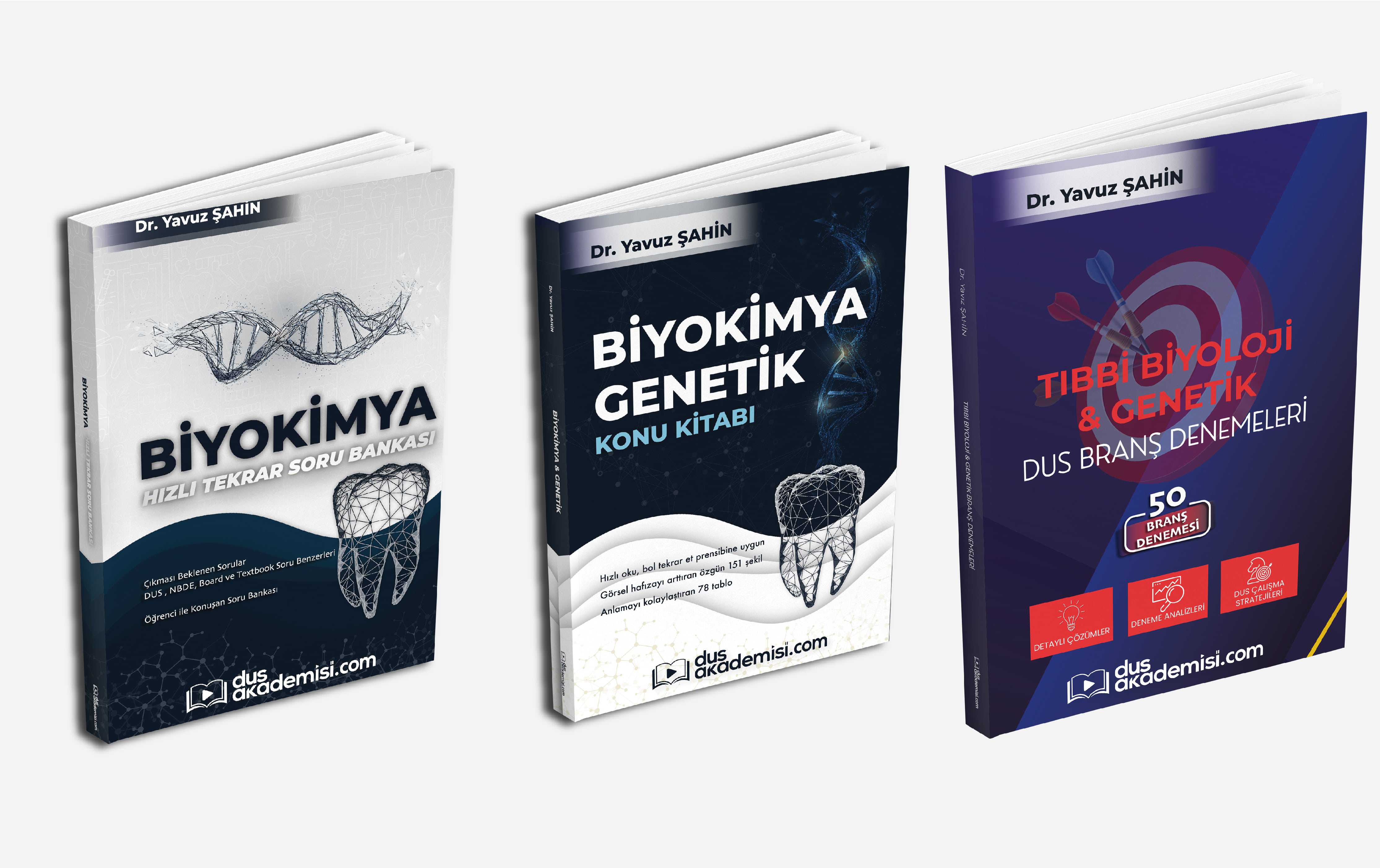 Trio DUS Biyokimya 3’lü Set (Konu Kitabı + Soru Bankası + Deneme Kitabı) — görsel 2