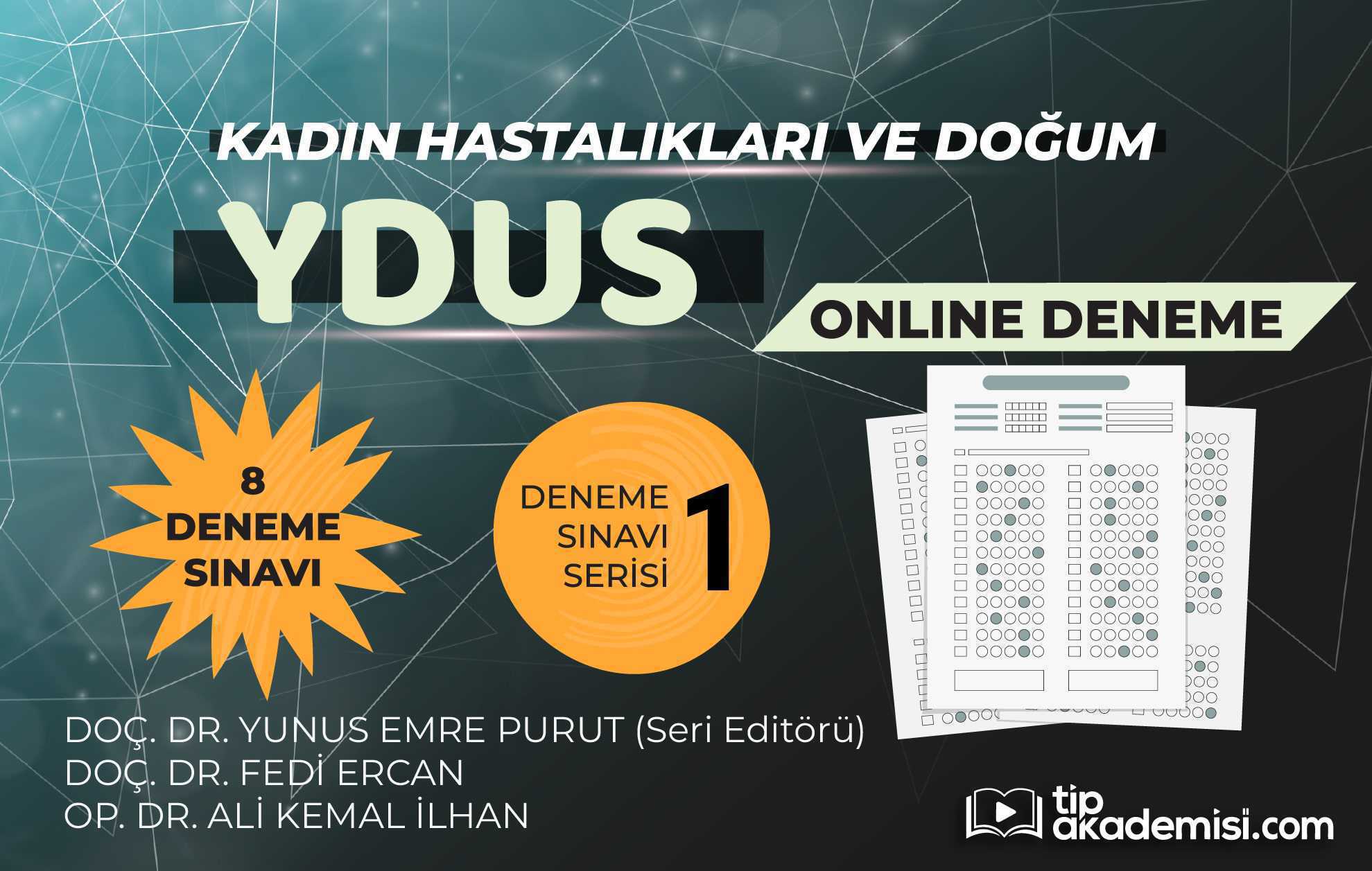 YDUS Kadın Hastalıkları ve Doğum 1. Online Deneme Seti