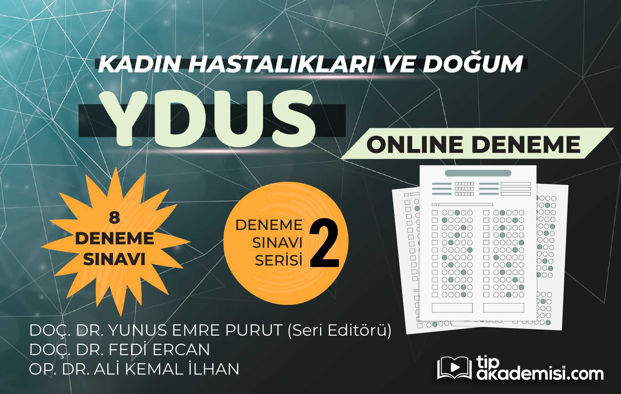 YDUS Kadın Hastalıkları ve Doğum 2. Online Deneme Seti