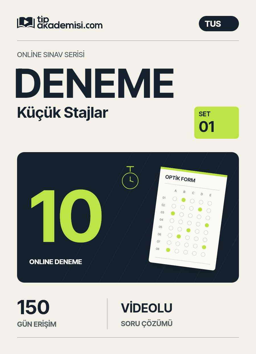 Küçük Stajlar 1. Branş Deneme Kitabı 1 Online Deneme Seti — görsel 3