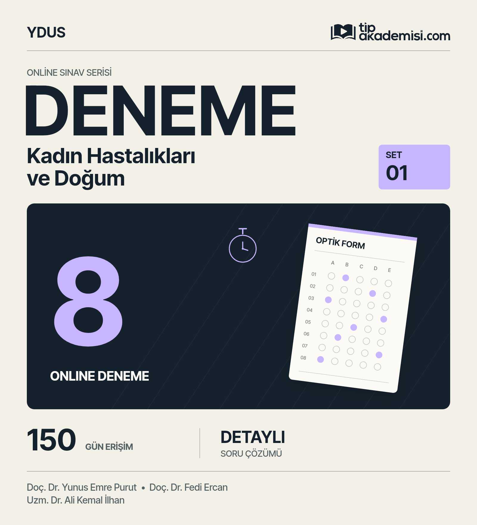 YDUS Kadın Hastalıkları ve Doğum 1. Online Deneme Seti — görsel 2