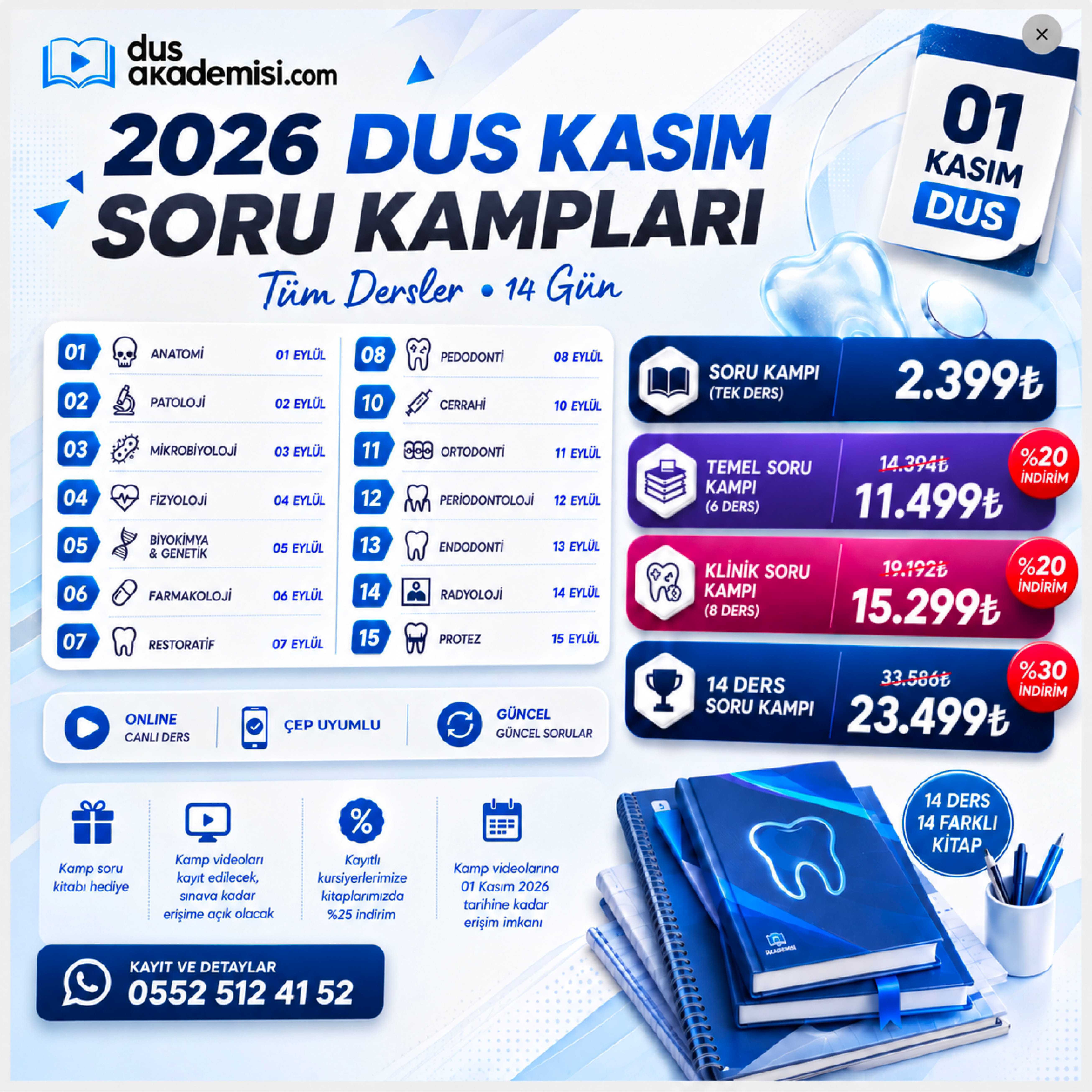 DUS Soru Kampları KLİNİK BİLİMLER (8 DERS)