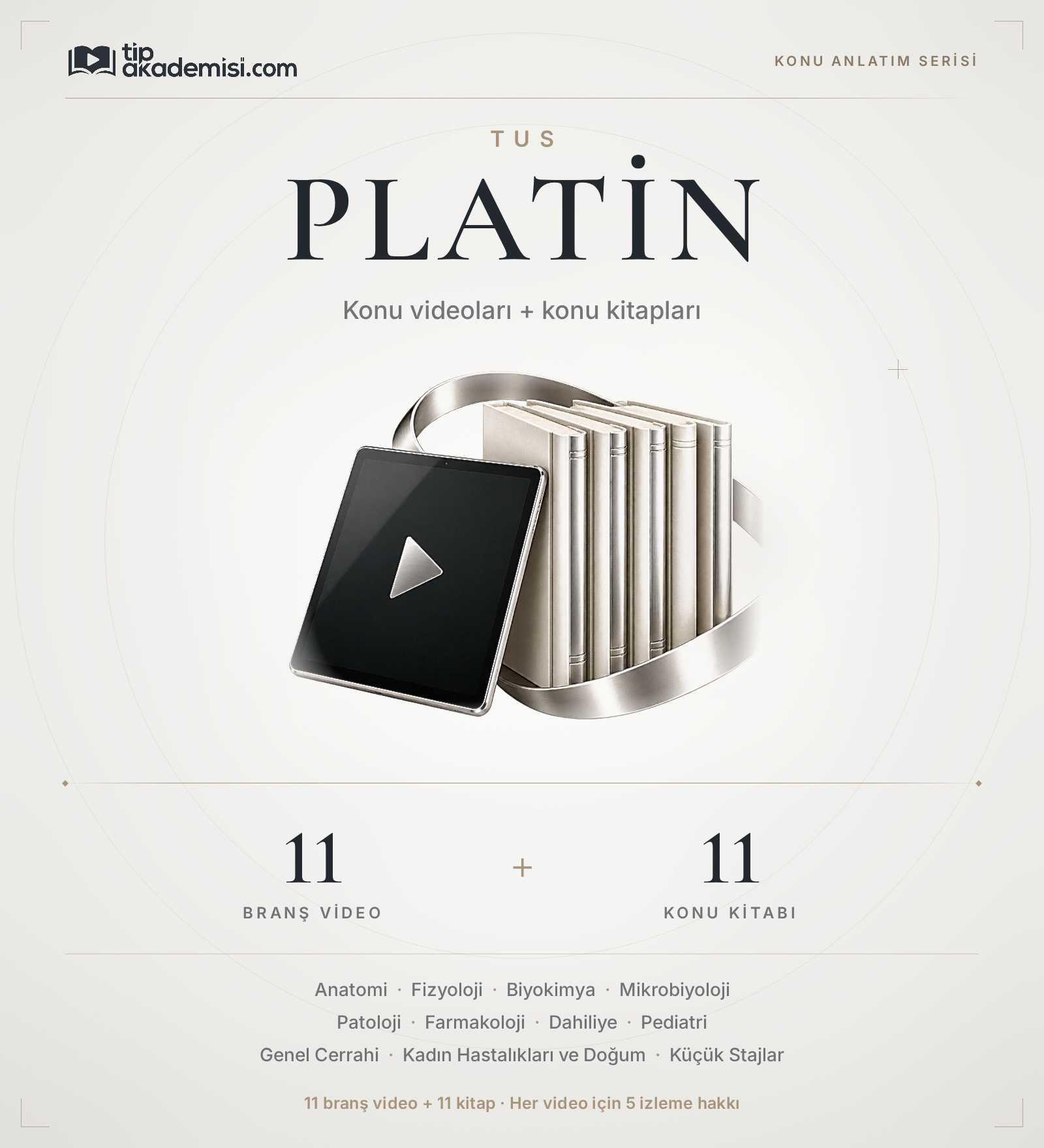 TUS Platin 11 Ders (Konu Anlatım Videoları + Konu Kitapları) — görsel 2