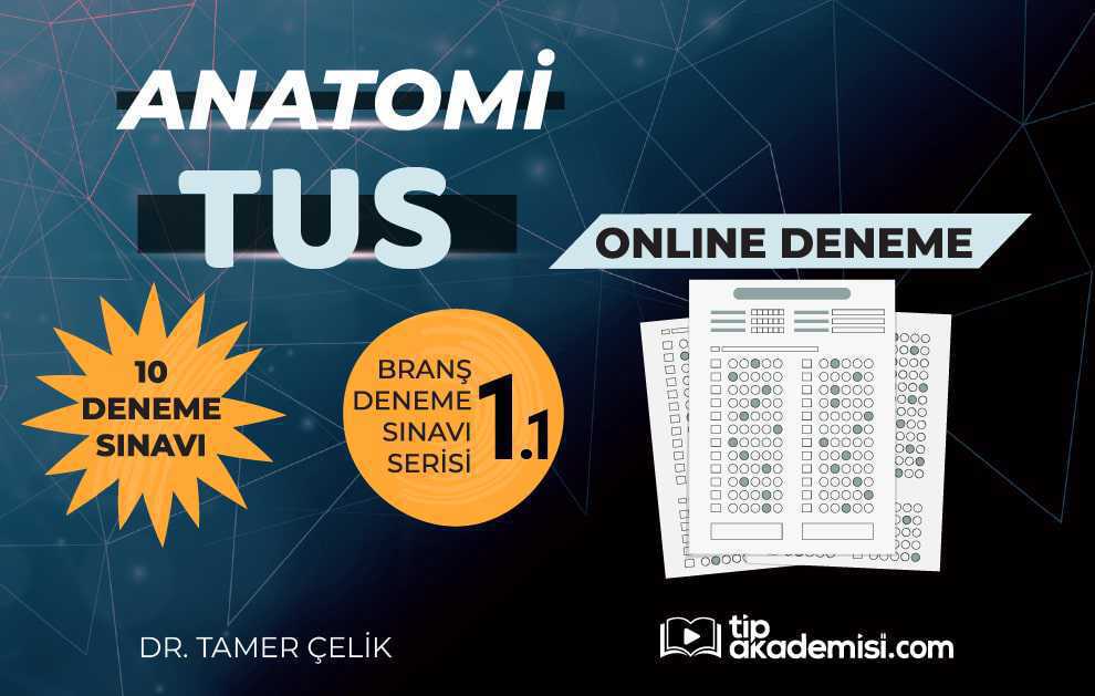 TUS Anatomi 1. Branş Deneme Kitabı 1 Online Deneme Seti