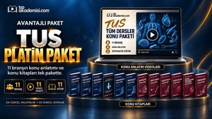 TUS Platin 11 Ders (Konu Anlatım Videoları + Konu Kitapları)
